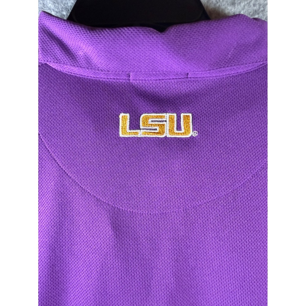 Bayou Apparel LSU Tigers Mens XL Purple Moisture Wicking Polo Shirt NCAA Fan